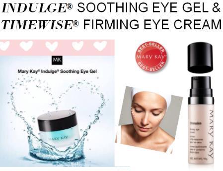 Indulge Soothing Eye Gel / Firming Eye Cream 1 Eyes are the first part of the face to show age so we CANNOT neglect our eyes! It s the only skin on your face that does not produce its own moisture.