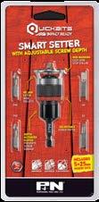 Quickbits Smart Setter Quickbit Smart Setter features adjustable screw depth designed for controlled and uniform screwing on decks, drywall and