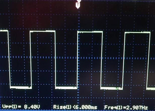 1. Square wave fast rate, high slide