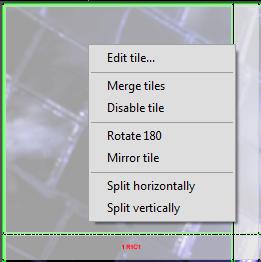This option can be selected by selecting the Interactive editing tiling method in the Tiling Setup>Tiles