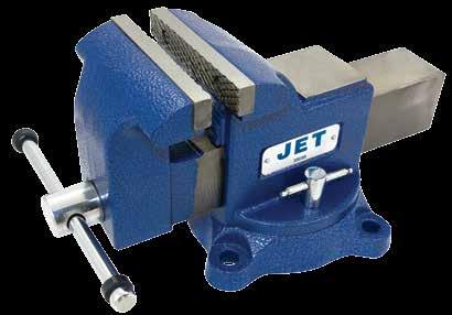 Built-in pipe jaws Machine ground anvil surface 360 swivel base with dual lock down handles Shot blast
