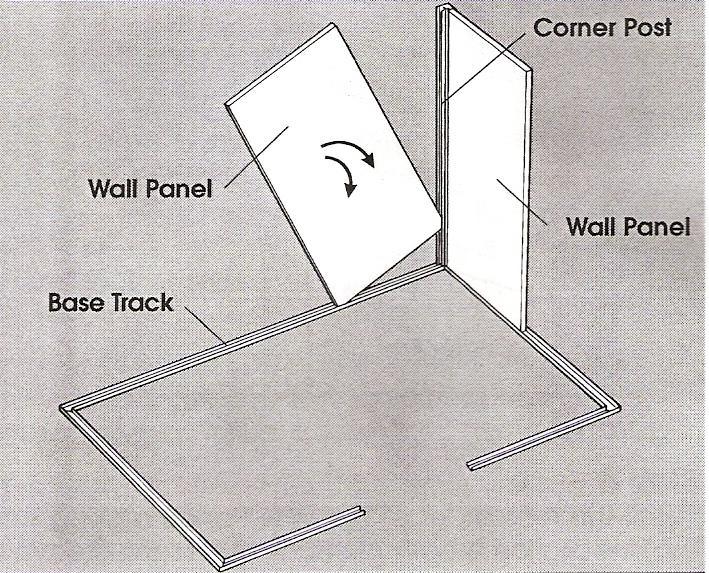 WALL PANEL INSTALLATION RECOMMENDATIONS Step 1 Beginning at a corner (choose any corner), place