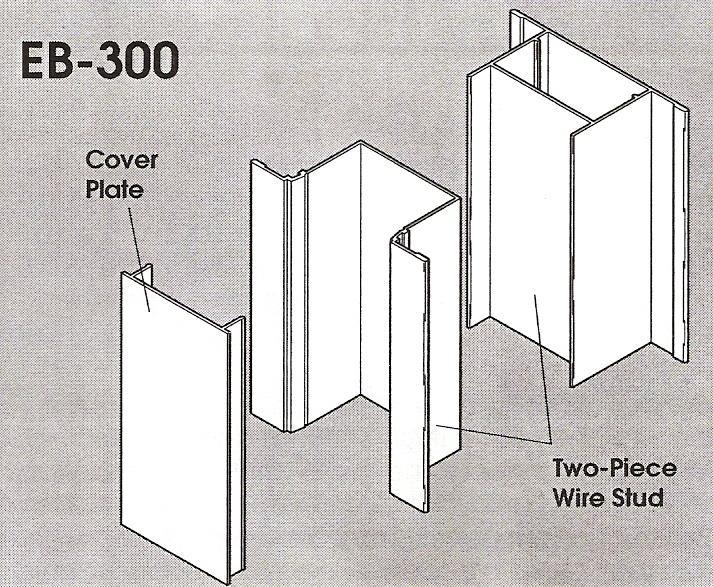 Covers between wall panels. H-Studs are AL extrusions placed between wall panels.