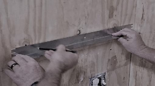 ATTENTION: Be sure to use Mounting Bolt in each hole along Bottom Support Rail, as it is the Base that supports the majority of the weight. A.
