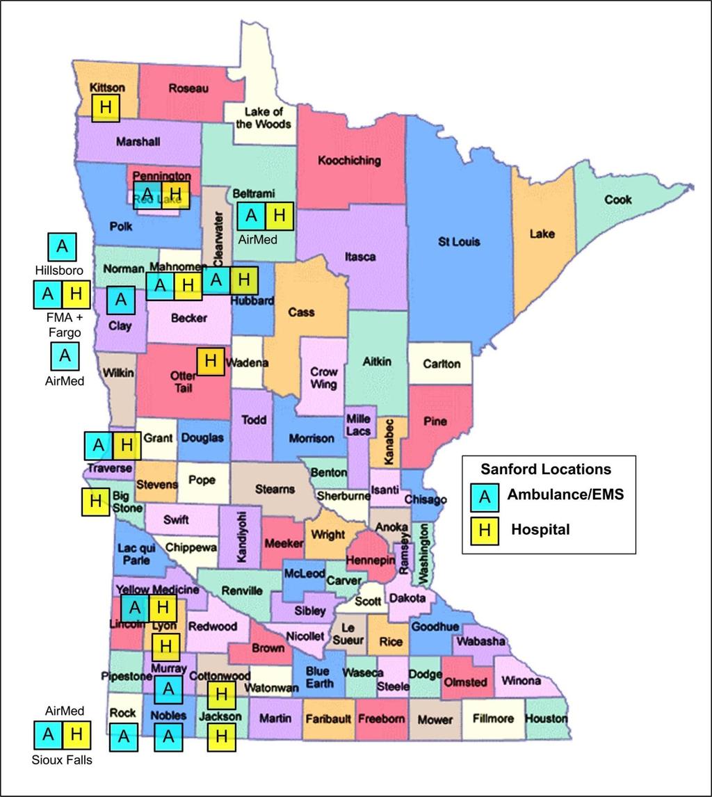 Sanford Health System (FM Ambulance), North Dakota 800 MHz ARMER Radio System