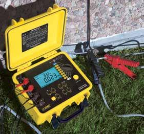 To measure: Soil Resistivity use a 4-Point tester Touch Potential use a 4-Point tester Low Ground Resistance (5Ω or less) Grids or Mats use a dual 3- / 4-Point tester Individual Ground Rods use a