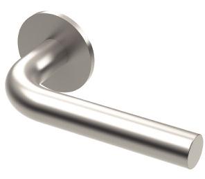 on fire rated doors to BS EN1634 AB316-01 Manufactured from high corrosion resistance grade 316 stainless steel 25 year guarantee Safety lever handle variations as follows: 19mm dia