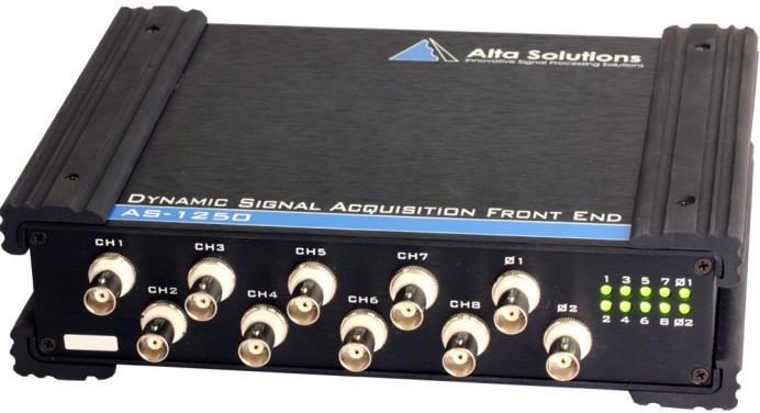 Dynamic Signal Acquisition Front-End for Rotating Machinery Monitoring and Analysis HIGH PERFORMANCE ACQUISITION The AS-1250FE is a high performance, compact and flexible data acquisition hardware