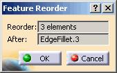 Reordering Features (2/2) Use the following steps to reorder a feature (continued): 3.