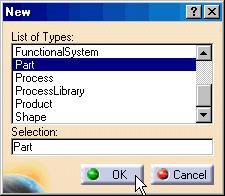 Do it Yourself (1/11) 1. Create a new part. To create a new part file select Part from the New dialog box. a. Click File > New. b. Choose Part from the New dialog box. c. Click OK. d. Specify a part name [Ex5D] and click OK.