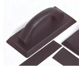 SOFTGRIP HANDLE Polyproxylene body will not mar or scratch tile; holds edge longer Comfortable SoftGrip handle DESCRIPTION