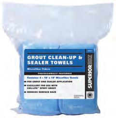 HYDROPHILIC GROUT SPONGES For grouting and cleaning Features a smooth, less porous surface that will not load with sand,