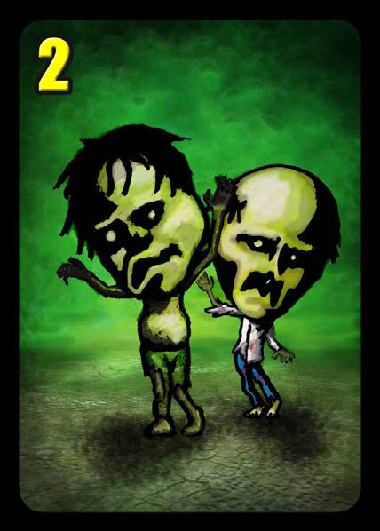 You may not use a weapon if there are no zombies to target. Killing and discarding zombies A zombie card can have up to 4 zombies that are treated separately.