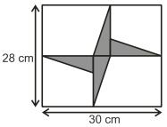 3. There are four identical right-angle triangles inside the rectangle, as shown in