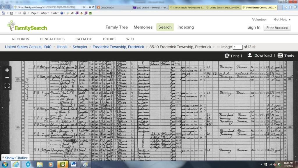 Sometimes this is all Familysearch can show you.