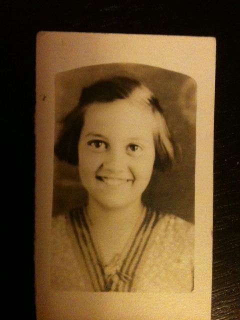 There is my grandmother as an 11-year-old girl. She is listed with her father, Lawrence, mother, Bernice, and brothers, Gailord and Eldon.