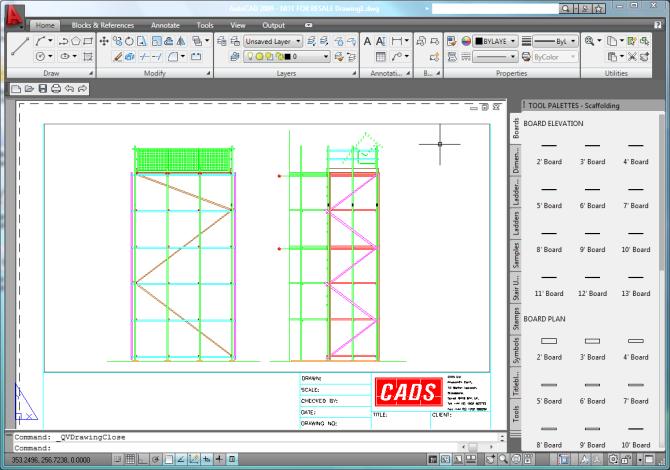 You can then click on the paper size that you require: The other versions of AutoCAD use tabs along the bottom of the screen to perform the same function. 3.