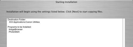 7 Review the installation settings  Follow the on-screen instructions to proceed with the