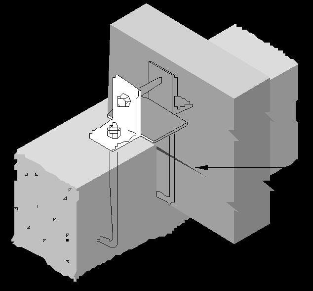 Beam end bearing on concrete