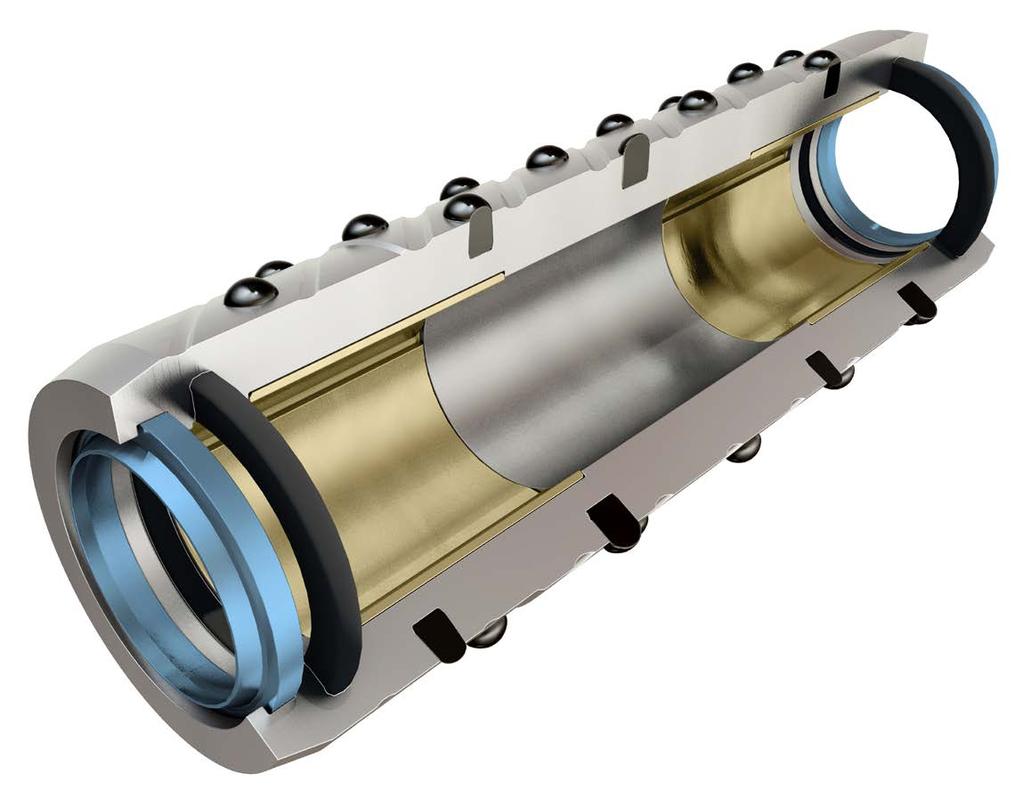 Pressure-compensated system for bearing durability Excluder Bullet seal Bearing Conventional roller reamers feature unsealed cutter bearing assemblies that expose the bearings to drilling fluid and