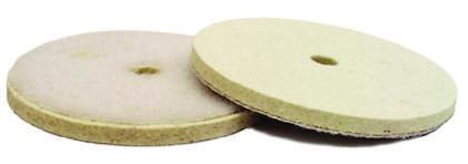 Felt Buffers VELCRO BACKED ¼ Thick High Quality Felt Velcro Backed Used for final buff process Designed to hold up to the acidic contents