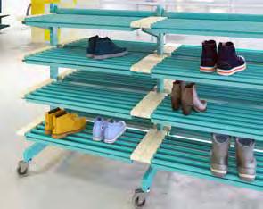 storage rack Hook rail Seating bench Shoe rack