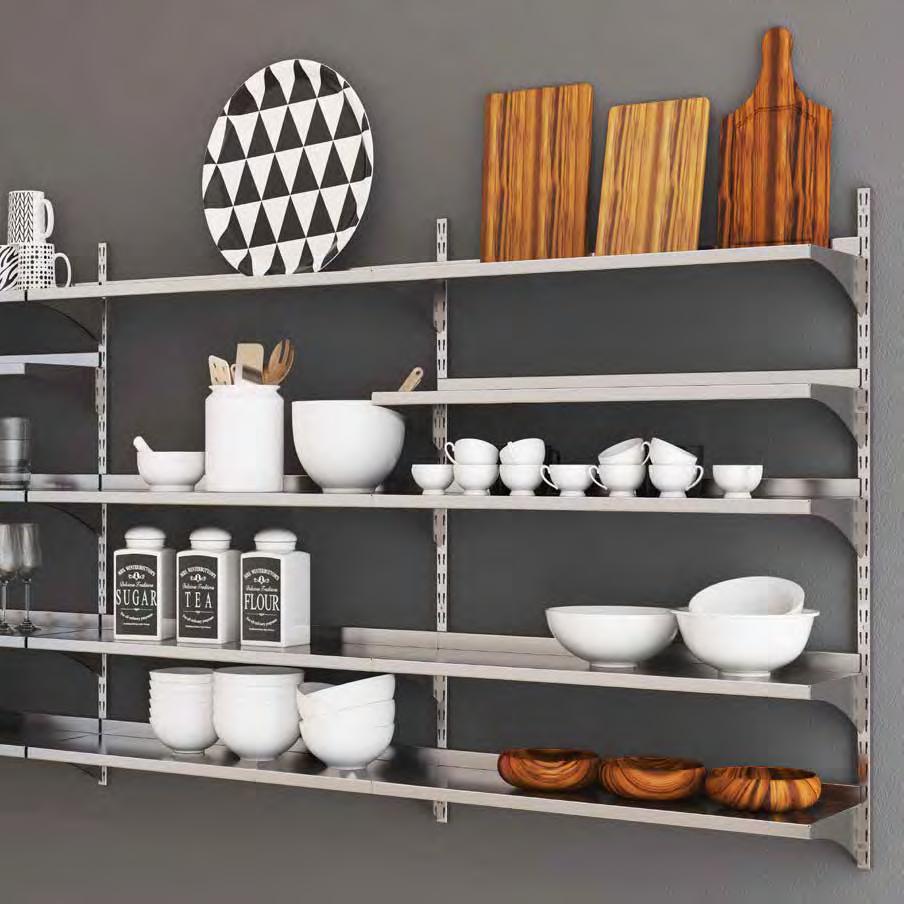 Shelf system stainless Shelf system stainless Practical and elegant