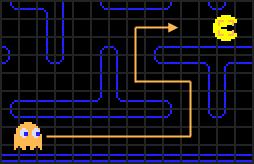 The blue ghost is nicknamed Inky, and remains inside the ghost house for a short time on the first level, not joining the chase until Pac-Man has managed to consume at least 30 of the dots.