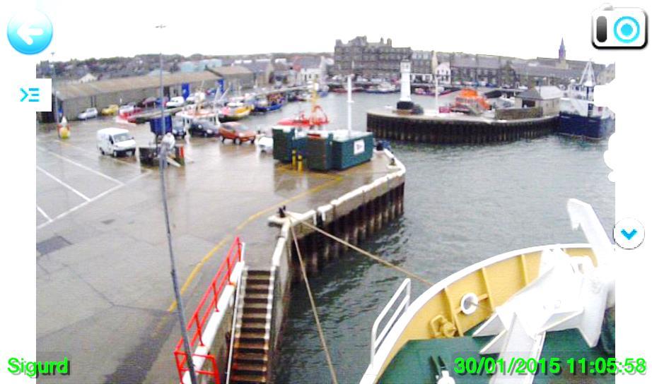 .. MV Varagen passing MV Thorfinn in Kirkwall Harbour All