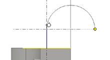 Place the first point of the line on the left side sketch and then click a point above to create a perpendicular line, no dimension will be created at this point (the length of the line is not