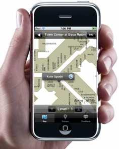 of Internet and mobile guides for airports, malls,