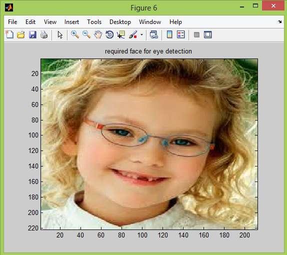 Upper portion of face (40% of face region cropped): Then the upper portion of the face is cropped from the extracted face image. This is done to speed up the detection speed of the algorithm.