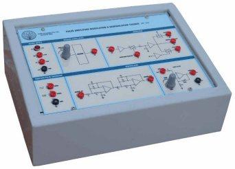 2. PULSE AMPLITUDE MODULATION & DEMODULATION TRAINER (VCT- 01A) Features: * IC Based PAM generator. * In built message signal. * Active PAM, Demodulation. * In built power supply.