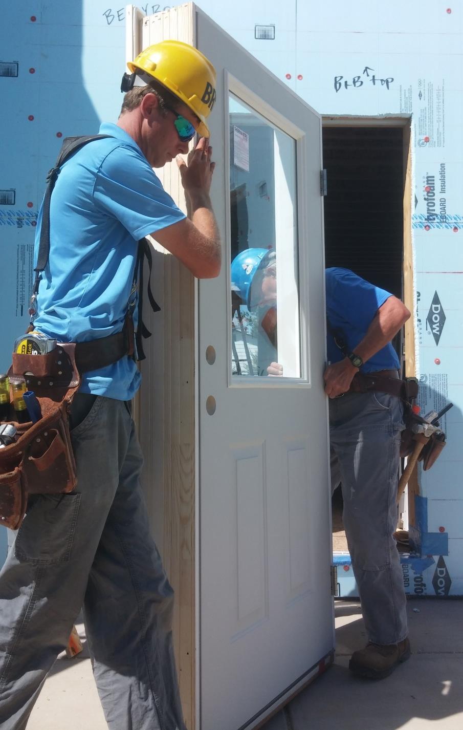 Common Safety Concerns Safe Lifting / Carrying Always team up to carry doors. Teach workers to lift with their knees, not their back, and to not twist while lifting/carrying.