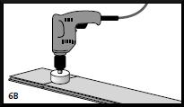 Use a drill or hole bit that is the diameter of the pipe or object, plus 3/4 inch (20mm) for expansion.