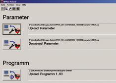 download of parameters and