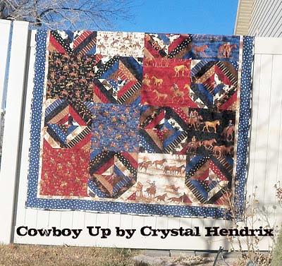 Original Recipe Cowboy Up Quilt by Crystal Hendrix Hello everyone! It's Crystal Hendrix from over at Hendrixville {hendrixville.blogspot.com}.