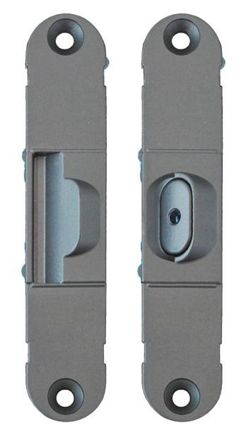 AI230120 - Adjustable door alignment device Shutter Frame Frame shutter Technical data Device height width shutter side width frame side Depth *Tested with 90x210cm doors 120 mm 23 mm 23 mm 17,5 mm