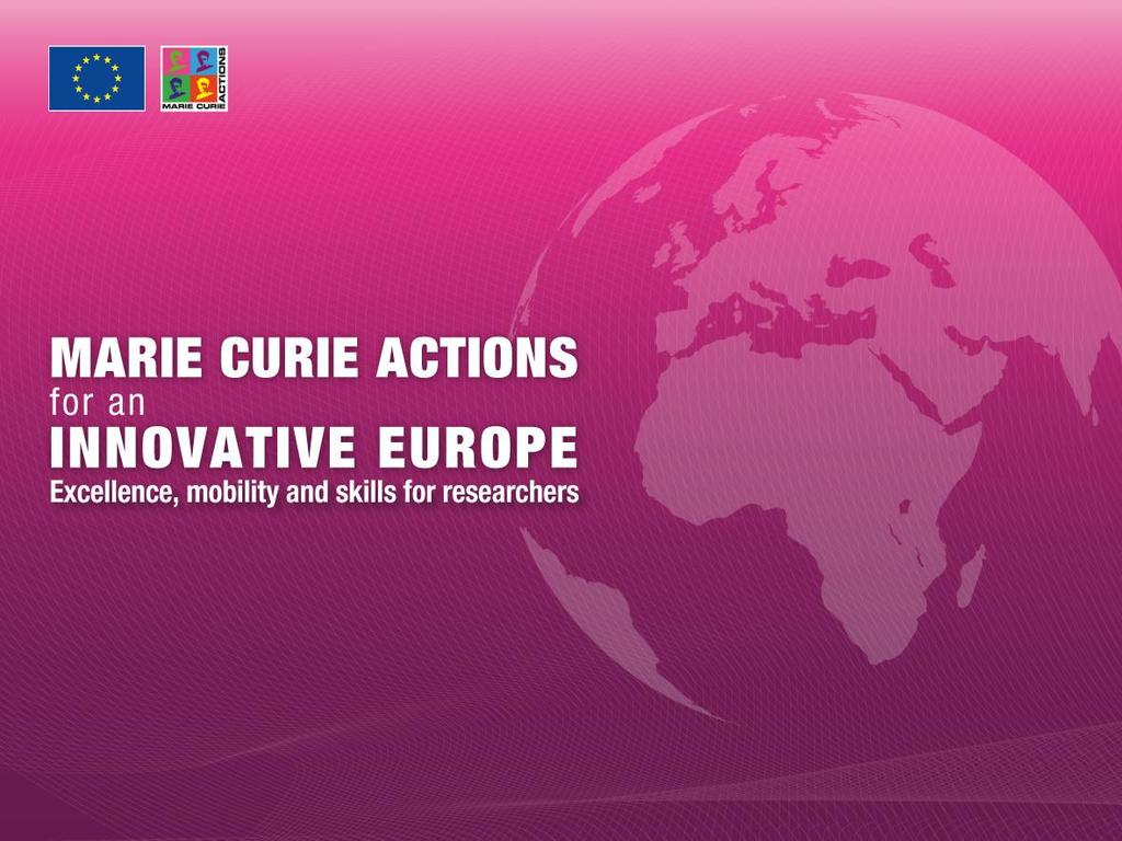 1 Co-funding of regional research fellowship programmes by FP7 Marie Curie Actions FP7 Research Potential and Regions of Knowledge