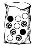133. Use the bag of marbles to determine the probability of selecting a multi-colored marble. A. 0.3 B. 0.4 C. 0.5 D. 0.25 Use the deck of cards shown to answer problems 134-136.
