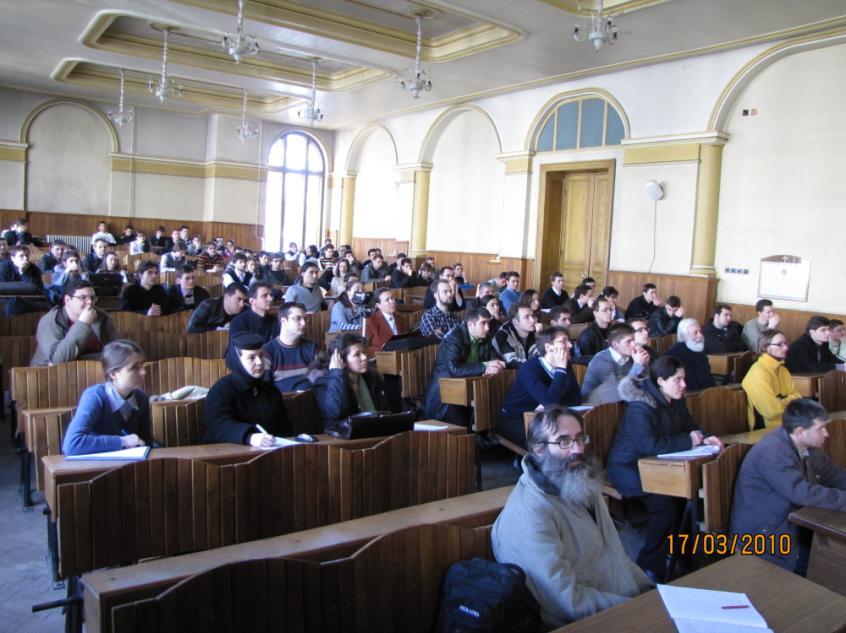 Ortodoxa a Universitatii Babes-Bolyai din Cluj 7) Miercuri, 17 Martie, 2010, h. 14.