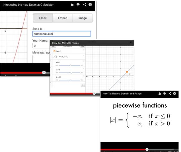 Desmos Introduction Moveable Points Graph Inequalities Piece-Wise Function 5.