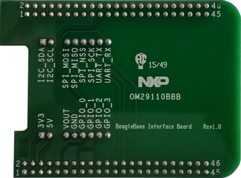 3. OM29110 BeagleBone Interface Board 3.1 Overview The BeagleBone Interface Board offers support for connection to BeagleBone board (refer to [3] for more details).
