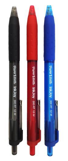 write. Shaft color matches ink color. Available with medium point. Slim and lightweight ballpoint, with a soft non-slip comfortable gripzone.