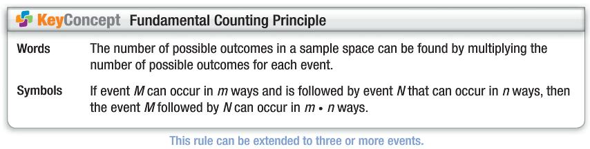 Lesson 0-4: Counting Techniques Date: An is the result of a single trial of a process involving chance. The set of all possible outcomes is called a.