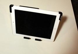 bracket with aluminum latch to your ipad, start by