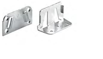 Connecting fittings for beds VariFix Supporting leg and connector for centre rail Supporting leg for centre rail Adjustment by hand or screwdriver Inserts into hole drilled in centre rail Plastic,