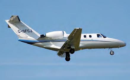 Figure. Typical light business jet Cessna Citation CJ.
