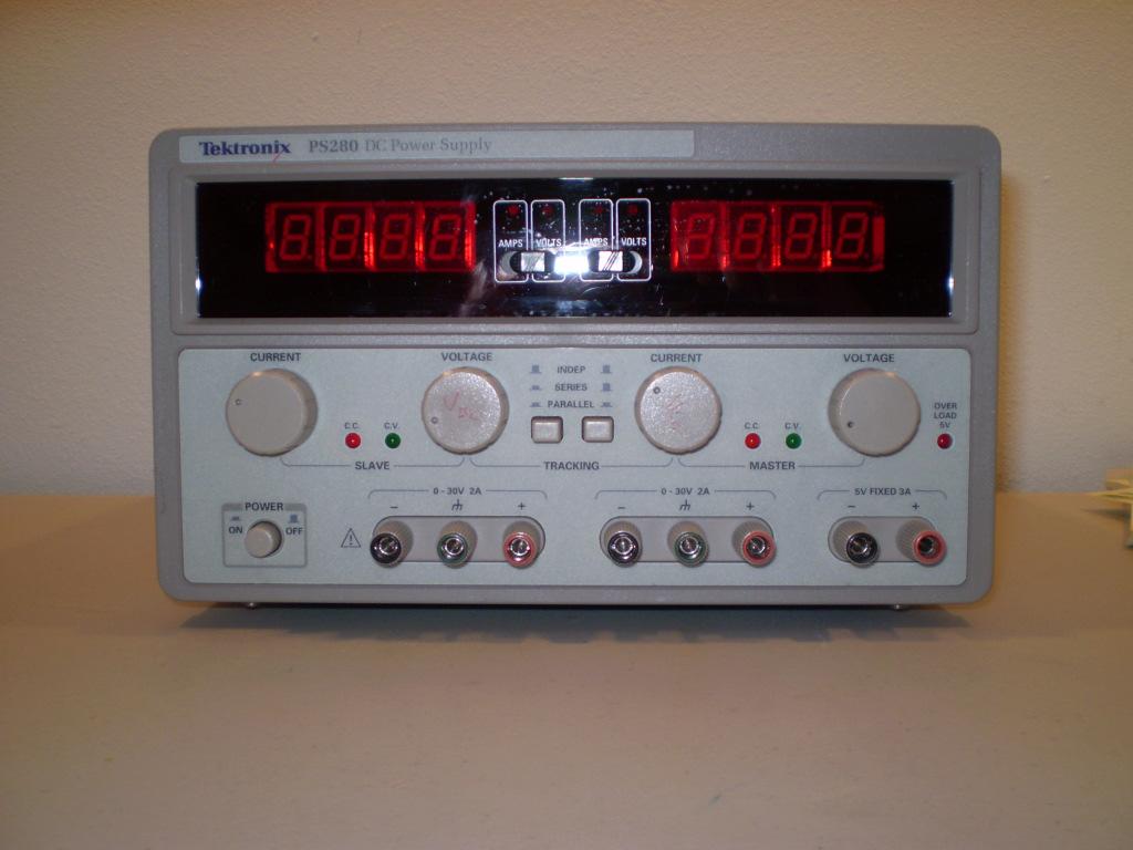 Figure 3. Typical DC power supply. Many DC power supply units provide more than one power supply.