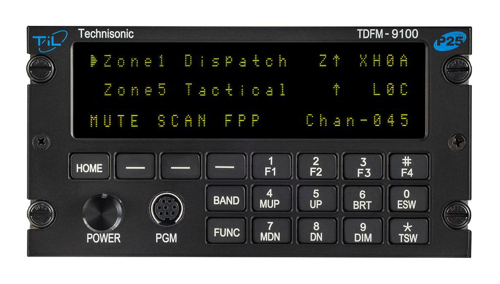 TDFM-9100 MULTIBAND P25 AIRBORNE TRANSCEIVER Operating Instructions TiL Document No. 13RE482 Rev.